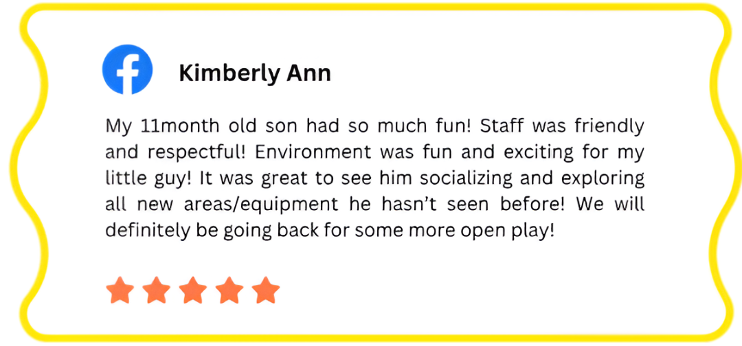 An image of a 5-star Google review by Kimberly ann