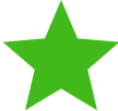 An icon represent 5 star good review